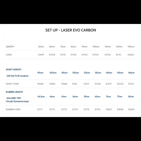 Arbalète fusil harpon chasse sous marine Pathos Laser Evo Carbon 90 cm