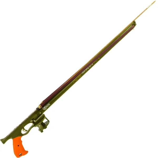 Arbalète fusil harpon chasse sous marine Sigalsub Némésis One Vert 82 cm avec moulinet
