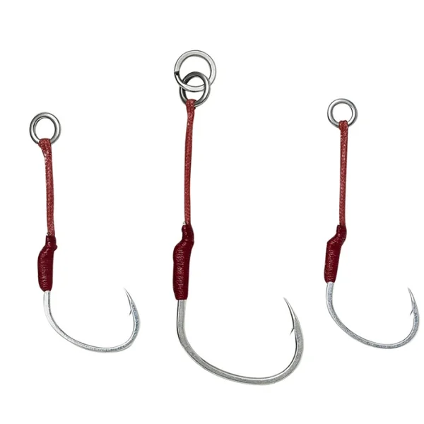 Assit hook Savage Gear Single Bloody assist hook - taille #2/0 4pcs