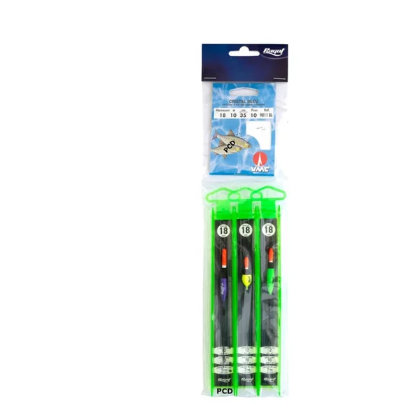 Assortiment De 3 Lignes Montées + Hameçons Pêches Fines Ragot