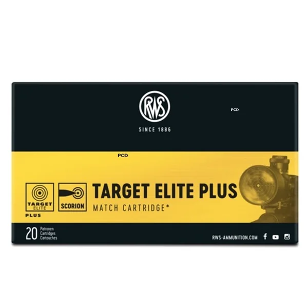 Balles RWS Target Elite Plus 338 Lapua Mag 250 Grains Par 20