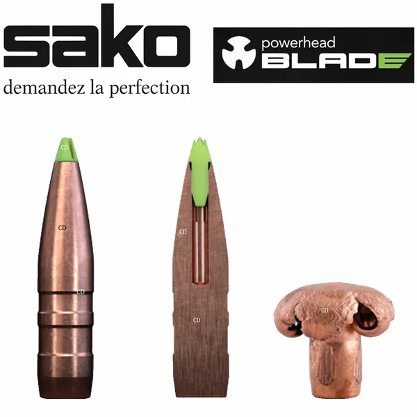 Balles Sako Powerhead Blade 7mm Rem Mag 140 Grains Par 20