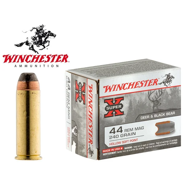 BALLES WINCHESTER SUPER X HOLLOW SOFT POINT 44 REM MAG 240 Grains PAR 20