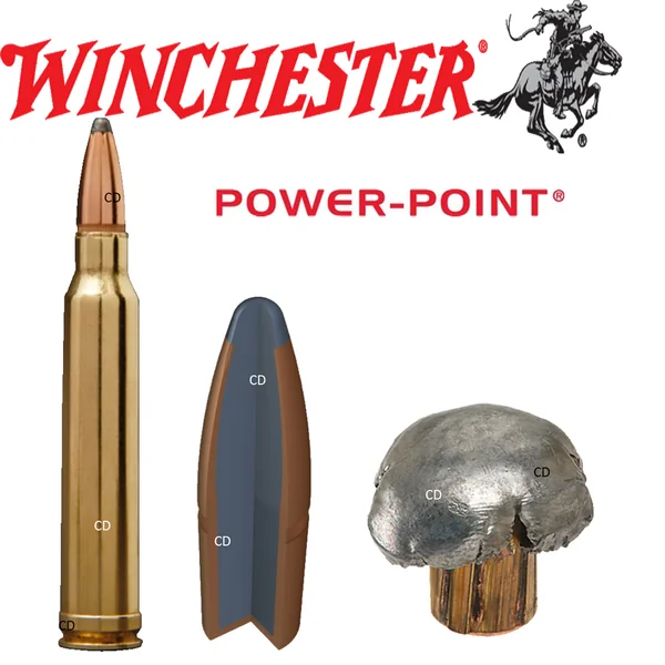 Balles Winchester Super X Power Point 300 Win Mag 150 Grains Par 20