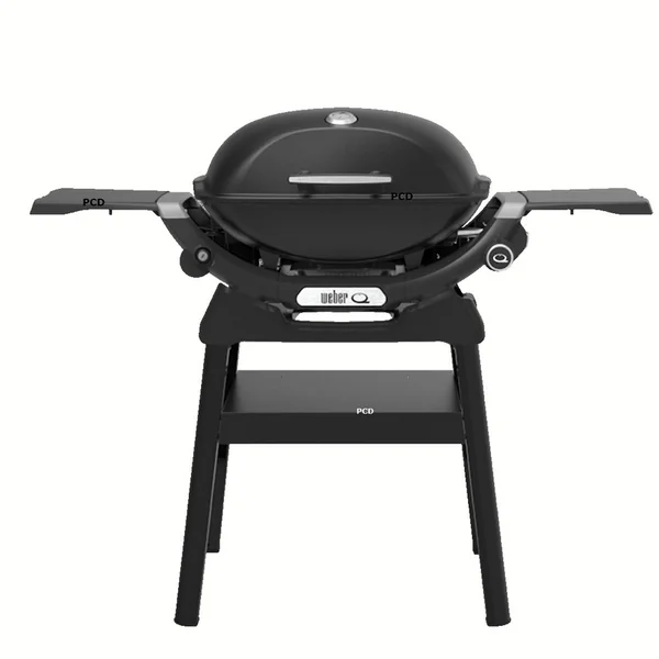 Barbecue Gaz Weber Q 2200N Avec Tablettes Latérales Et Support Compact