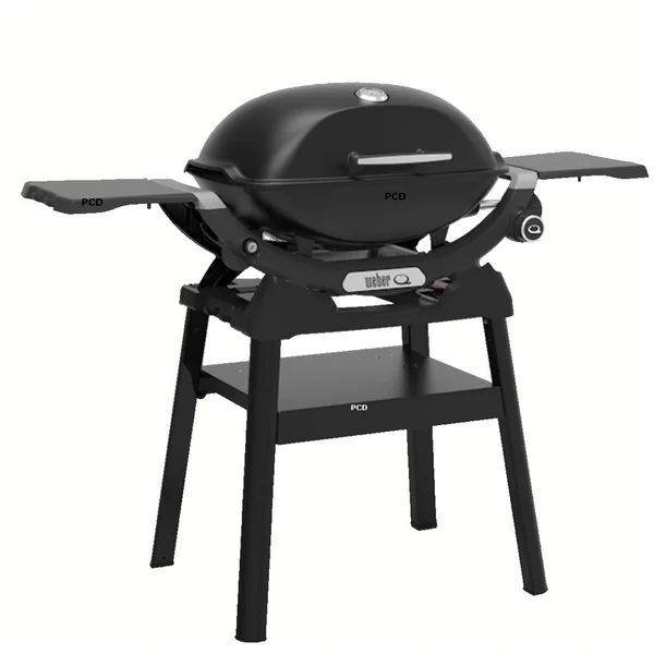 Barbecue Gaz Weber Q 2200N Avec Tablettes Latérales Et Support Compact