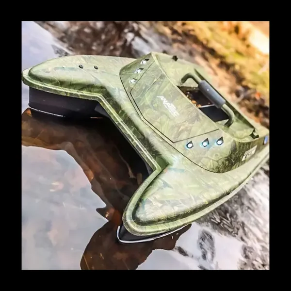 Bateau amorceur Anatec Catamaran Dl Camou Oak Brushless Lithium + Sr07 Brushless + Fishing robot