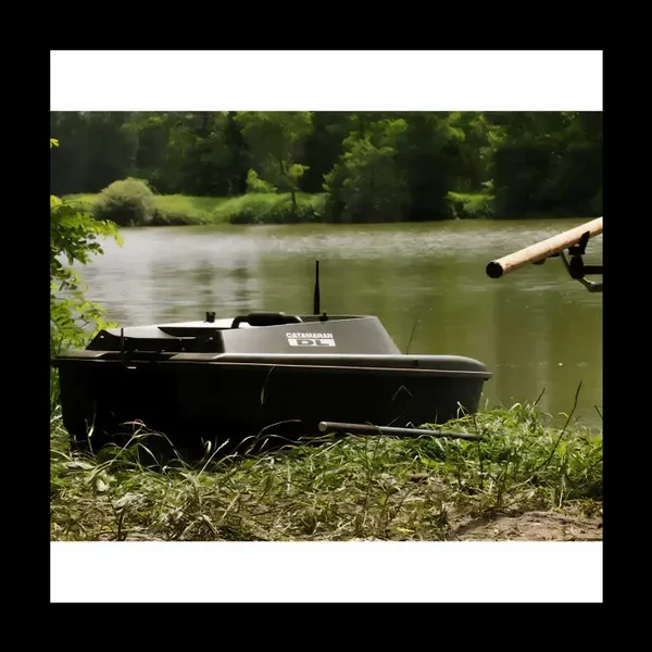 Bateau amorceur Anatec Catamaran Dl Camou Oak Brushless Lithium + Sr07 Brushless + Fishing robot