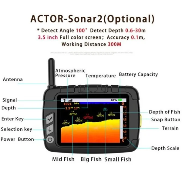 Bateau amorceur Boatman Actor Boat Pro - 10ah Noir Full Options