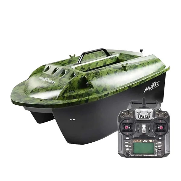 Bateau d'Amorçage Anatec Maxboat Forest Lithium 16Ah Et Sondeur ALF500