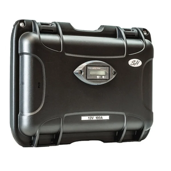 Batterie Lithium 4S 12V 100Ah Avec Sortie Régulée 12V Sh Lithium + Chargeur