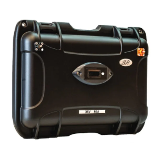 Batterie Lithium LifePo4 36V 50Ah Avec Sortie Régulée 12V Sh Lithium + Chargeur