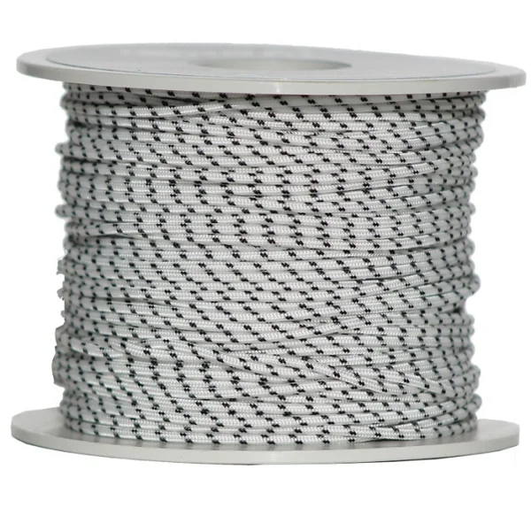 Bobine de Dyneema gainé Sigalsub Ø 1,5 mm Blanche et Noir 50 m