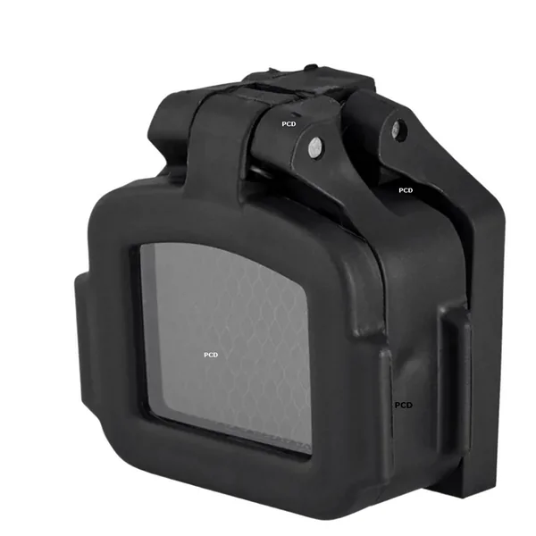 Bonnette Avant Flip-up Transparente Avec Filtre ARD Aimpoint Pour Acro C-2 Et P-2