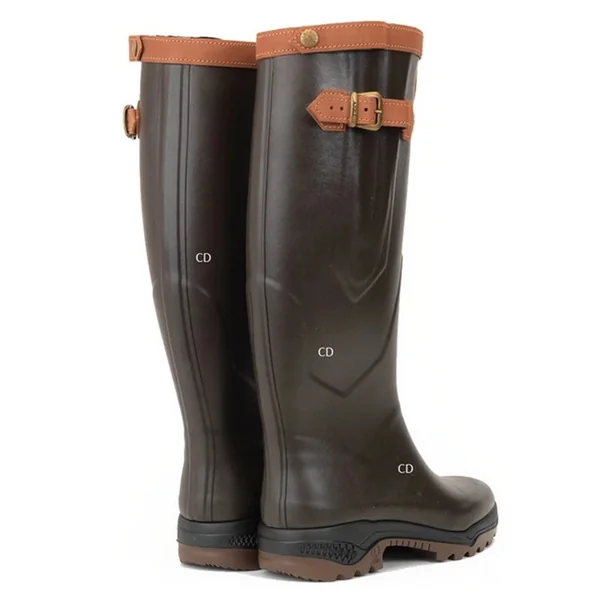 Bottes Homme Aigle Parcours 2 Signature Doublées Cuir Mollets Forts