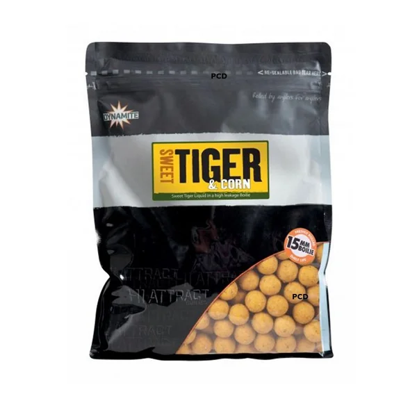 Bouillettes Dynamite Baits Big Fish Sweet Tiger & Corn Boilies 1Kg