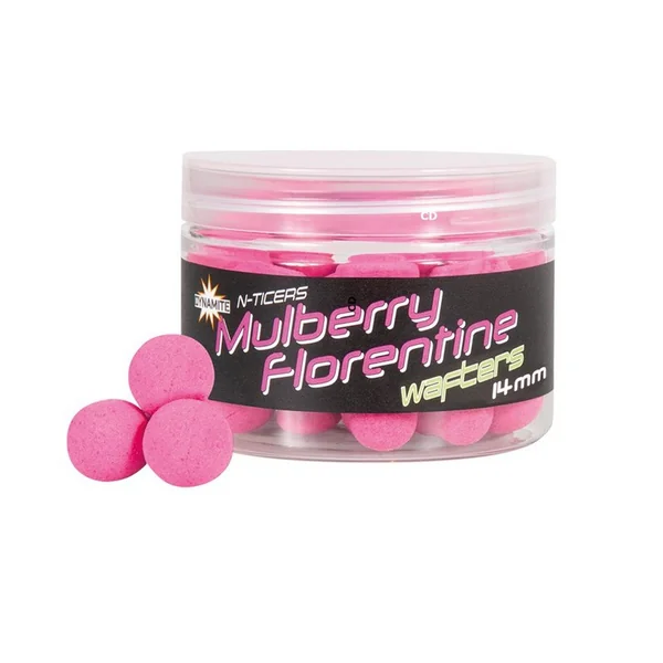 Bouillettes Flottantes Dynamite Baits N-Ticers Hookbaits Mulberry Florentine Wafters 14MM 40G