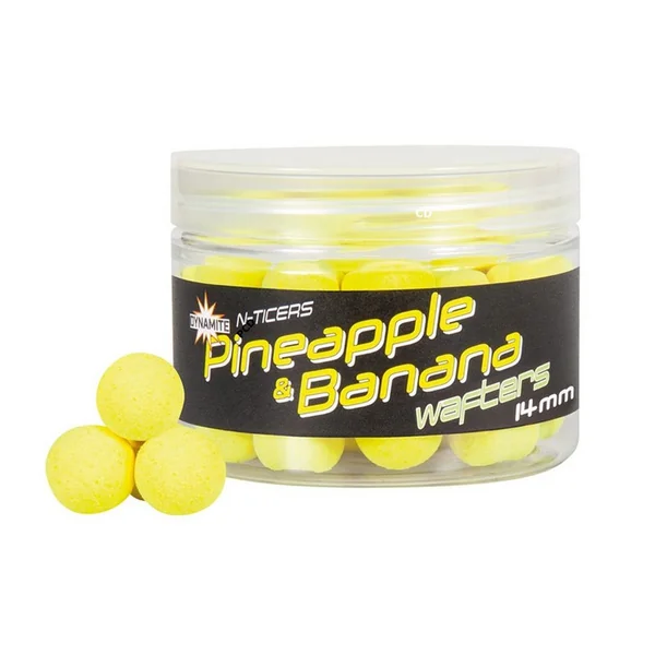 Bouillettes Flottantes Dynamite Baits N-Ticers Hookbaits Pineapple Et Banana Wafters 14MM 40G