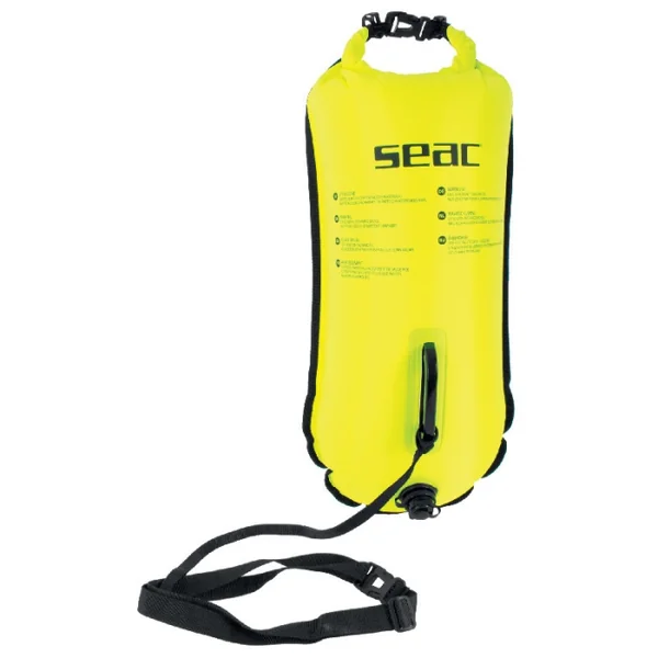 Bouée de nage natation Seac sub Safe Dry Jaune 28 L