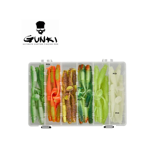 Box Leurres Souples Gunki Tipsy SXL Dark Water 13CM Par 30