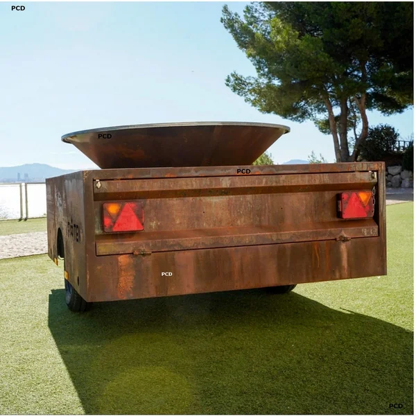 Braséro Firten Ellipse Voyageur 150 En Acier Corten