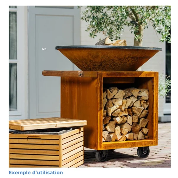 Braséro Plancha Ofyr Classic Storage Corten 100 Pro