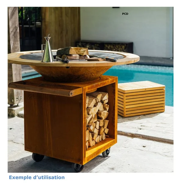 Braséro Plancha Ofyr Classic Storage Corten 100 Pro