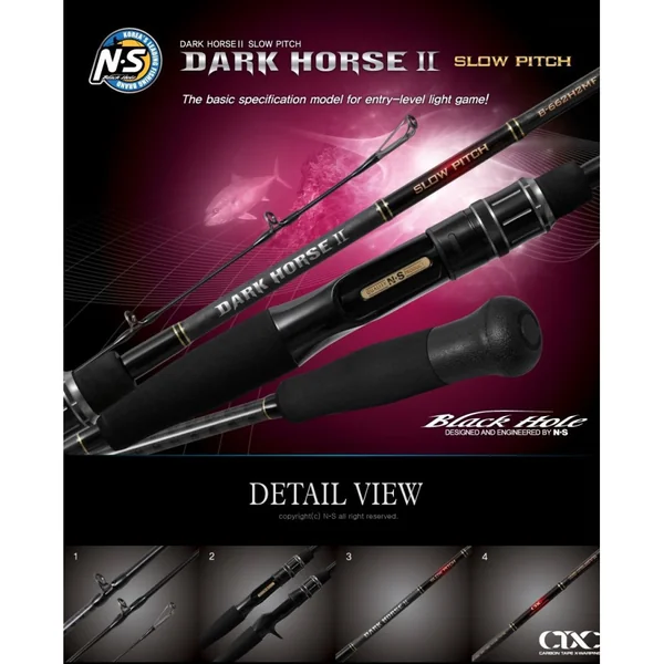 Canne Casting NS Black Hole Dark Horse II Slow Pitch