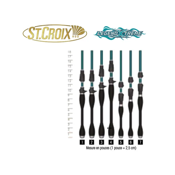 CANNE CASTING ST CROIX LEGEND XTREME FAST 2M13 MH 2 BRINS