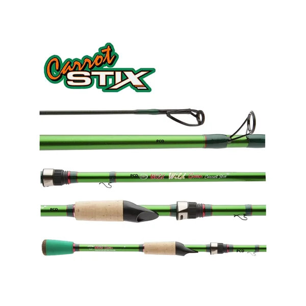 CANNE MER SPINNING CARROT STIX WILD WILD VERTE PRO 2M29 MEDIUM 2 BRINS