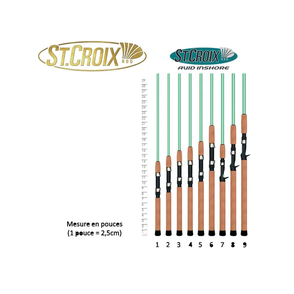 CANNE MER SPINNING ST CROIX AVID INSHORE FAST 2M13 M