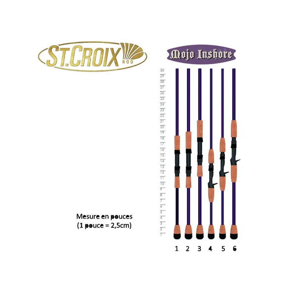 CANNE MER SPINNING ST CROIX MOJO INSHORE FAST 2M31 H