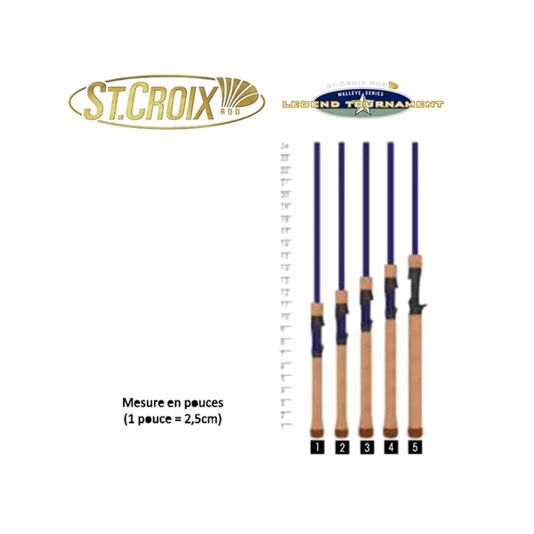 CANNE SPINNING ST CROIX LEGEND TOURNAMENT WALLEYE X-FAST 1M92 ML VERTICAL JIG