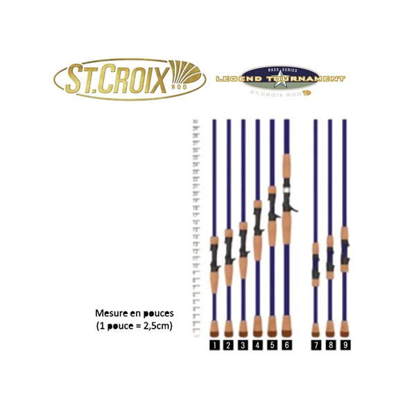 CANNE SPINNING ST CROIX LEGEND TOURNAMENT X-FAST 1M85 ML DROP SHOT FINESSE