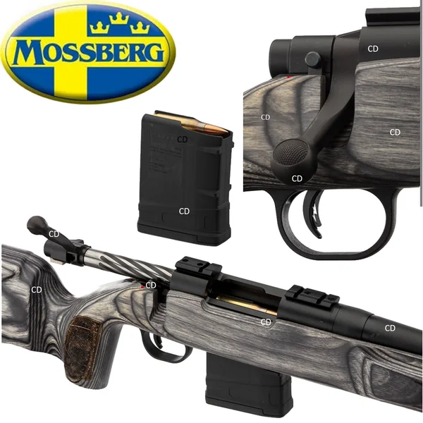 Carabine A Verrou Mossberg MVP Varmint Riffle BBL Lamine Bleu Filetée 308 Win