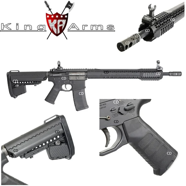 CARABINE AEG KING ARMS BLACK RAIN ORDNANCE RIFLE NOIR MOSFET 1,4J