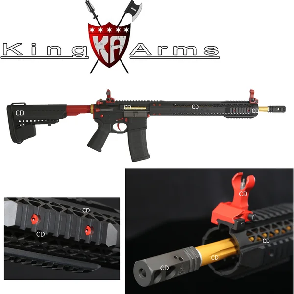 CARABINE AEG KING ARMS BLACK RAIN ORDNANCE RIFLE RED MOSFET 1,4J
