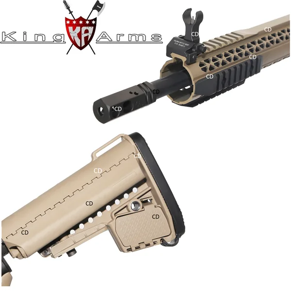 CARABINE AEG KING ARMS BLACK RAIN ORDNANCE RIFLE TAN MOSFET 1,4J