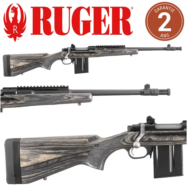 Carabine Ruger Scout Bronze 308 Win Avec Frein De Bouche Ase Utra Borelock