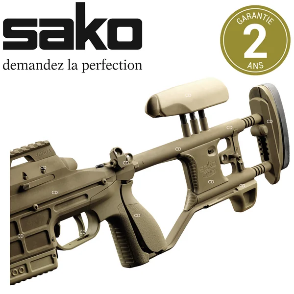 Carabine Sako TRG M10 Coyotte Brown Crosse Pliante 338 Lapua Mag