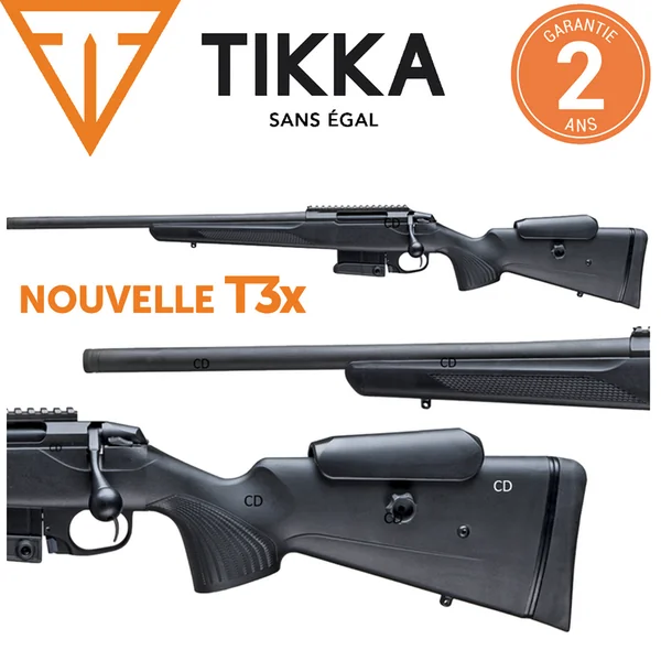 Carabine Tikka T3x CTR Compact Tactical Rifle Gaucher 308 Win Busc Réglable