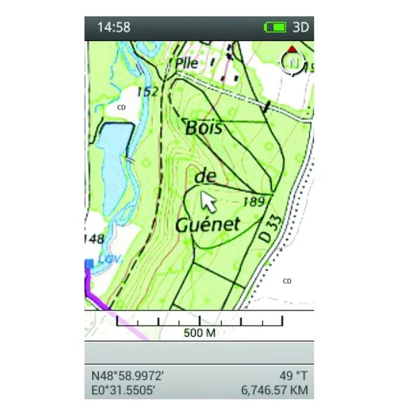 Carte Topographique GPS TEK 2.0 Quart Nord Ouest Sportdog
