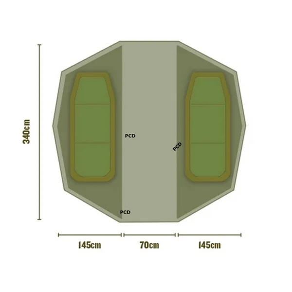 Chambre Intérieure Double Pour Biwy Trakker Superdome Biwy Inner Capsule Twin