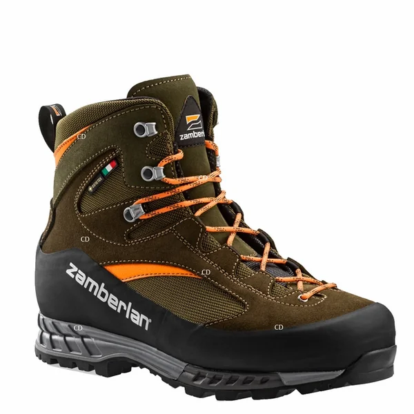 Chaussures Homme Zamberlan 1114 Cengia Lite GTX RR CF VD Forest Marron Et Orange