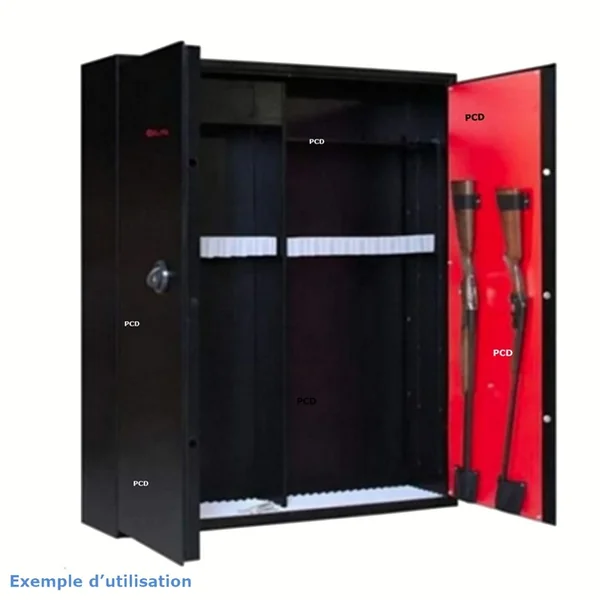 Coffre Elite Masto Gaper 20 Armes Avec Coffre Intérieur Et Etagères Modulables