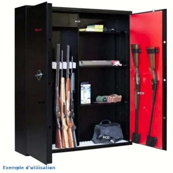 Coffre Elite Masto Gaper 20 Armes Avec Coffre Intérieur Et Etagères Modulables