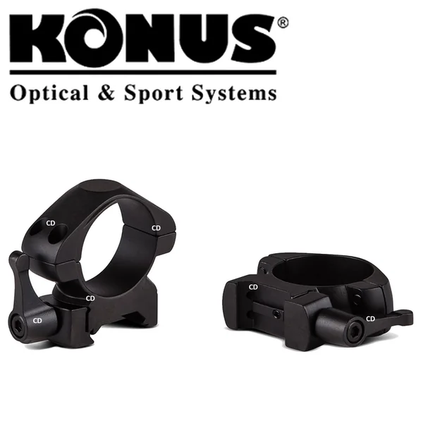 COLLIERS DE MONTAGE KONUS QUICKRING BAS DIAMETRE 30MM