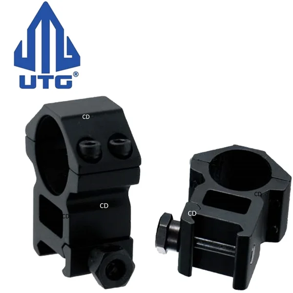 COLLIERS UTG MEDIUM POUR MONTAGE FIXE WEAVER/PICATINNY 21MM PAR 2
