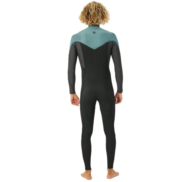 Combinaison homme Rip Curl Dawn patrol Performance 3/2 Front zip - Green-LS