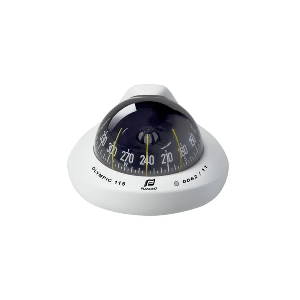 Compas Plastimo Olympic 115 blanc montage incliné